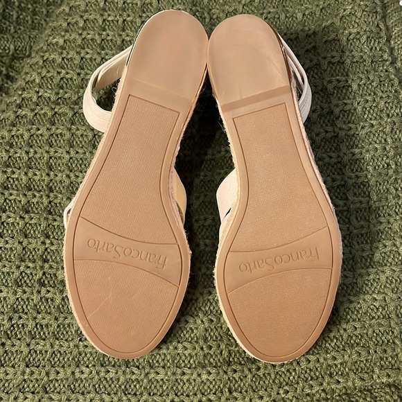 ✨👟✨ Franco Sarto Carmino Espadrille Leather Wedge Sandal ✨👟✨ - Picture 4 of 14